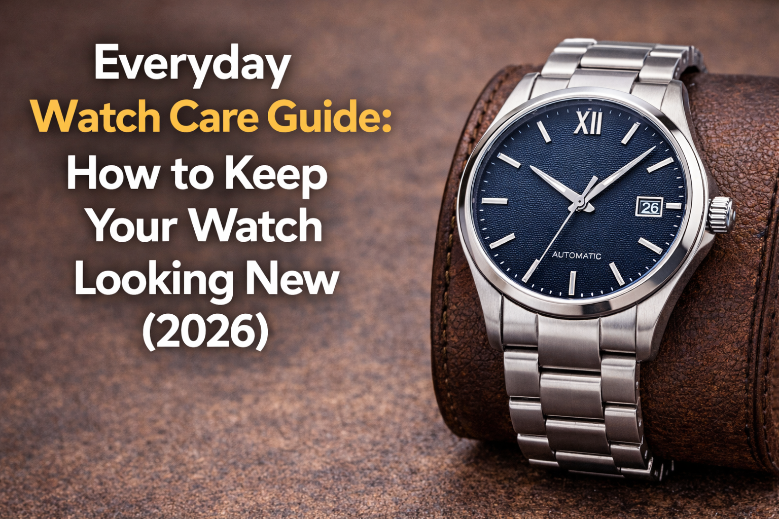 Everyday Watch Care Guide: How to Keep Your Watch Looking New (2026)