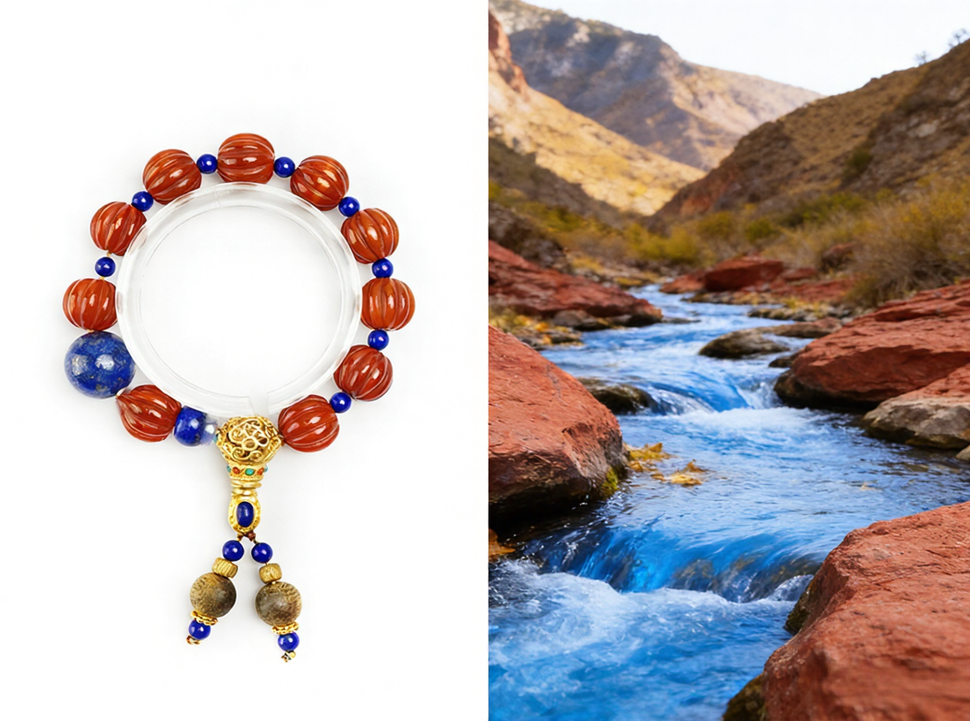 Vermilion Radiance Bracelet: Timeless Elegance in Red Agate 🥀