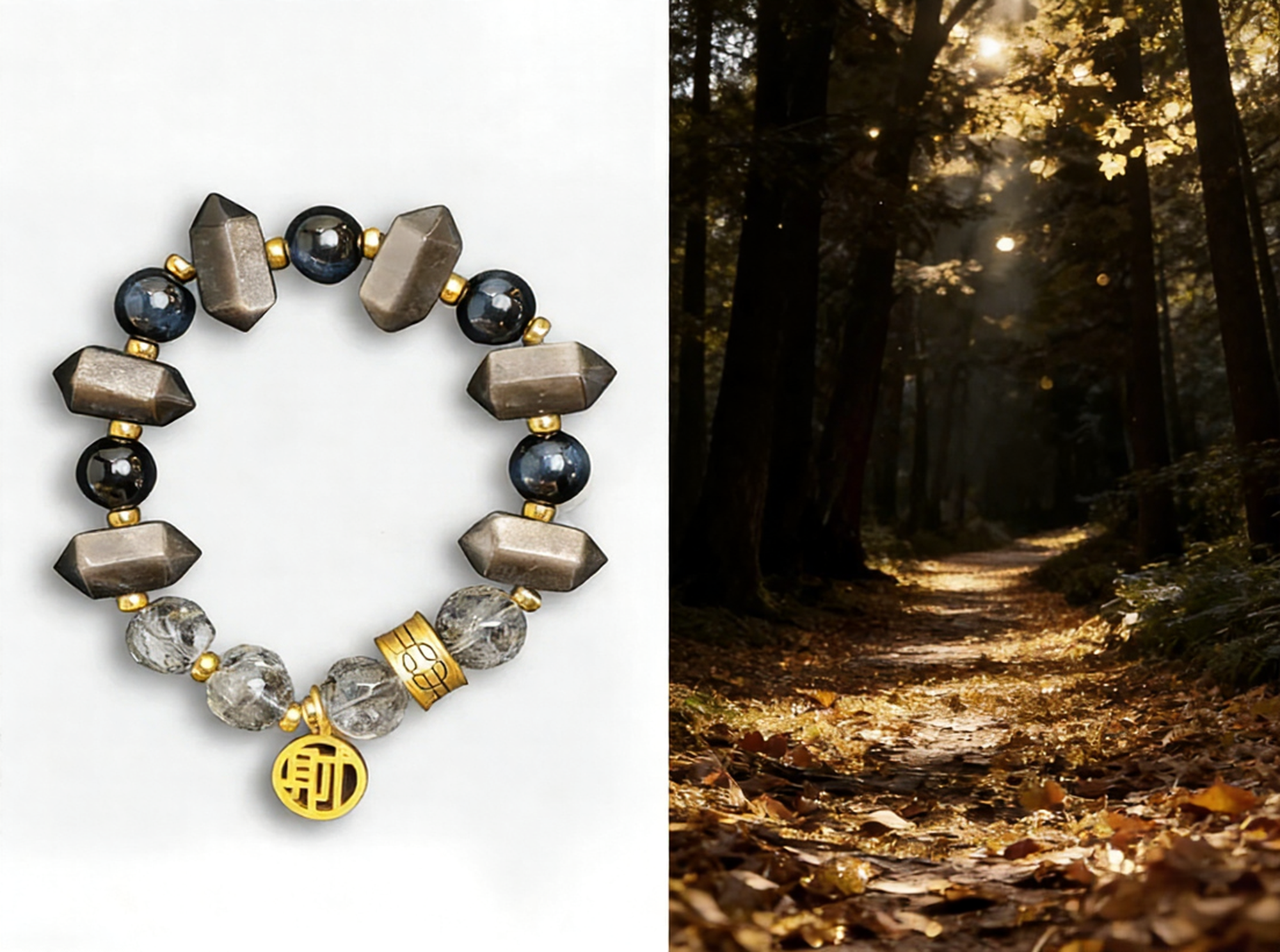 Ink Imperial Bracelet: Dark Sparkle, Starry Surge 🌳
