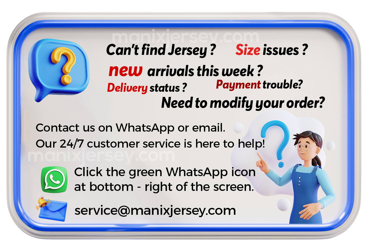 ManixJersey.com |  -Customize Name, Number and Patch | Worldwide Shipping