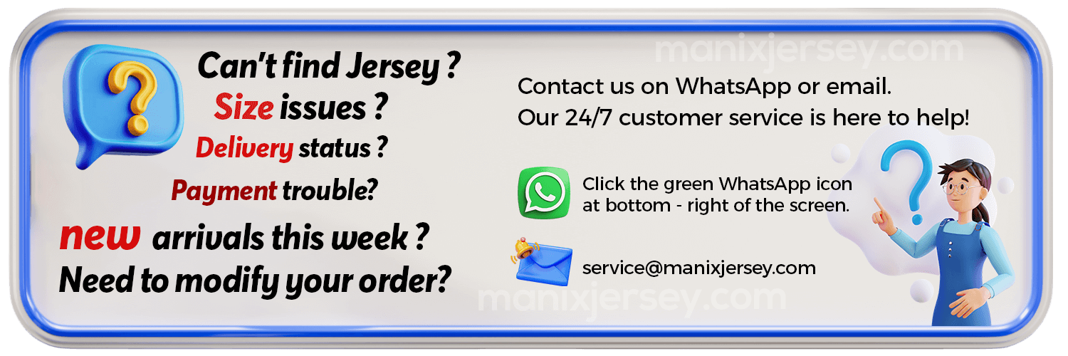 ManixJersey.com |  -Customize Name, Number and Patch | Worldwide Shipping