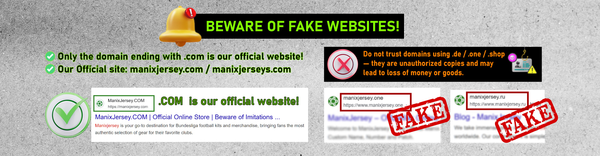 ManixJersey.com |  -Customize Name, Number and Patch | Worldwide Shipping