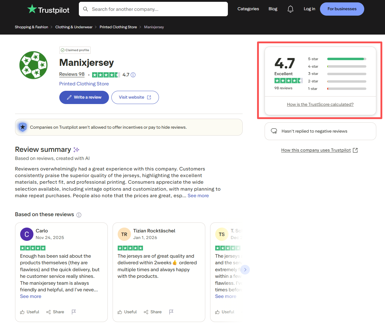 ManixJersey.com |  -Customize Name, Number and Patch | Worldwide Shipping