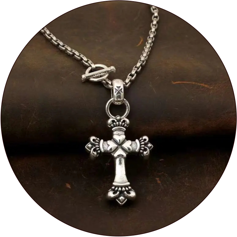 Chrome Hearts Cross Ring - Gothic 925 Sterling Silver Jewelry | David Studio