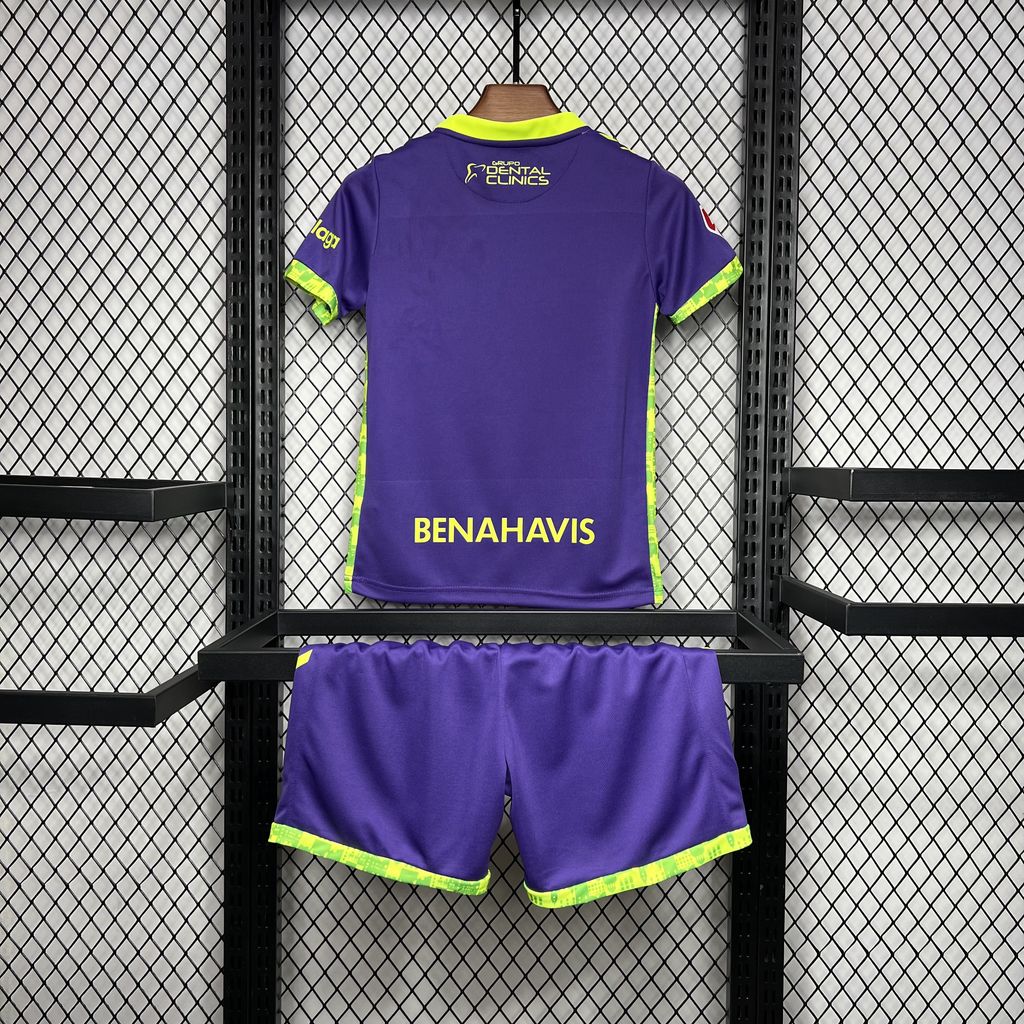 JerseysGala.com | Malaga 24-25 Away Kids Kit -Customize Name, Number and Patch | Worldwide Shipping