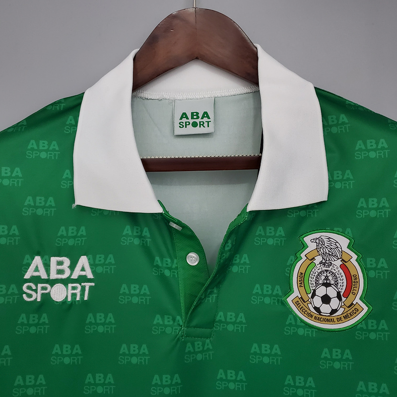 ManixJersey.com | Retro Mexico 1995 Home Stadium Jersey -Customize Name, Number and Patch | Worldwide Shipping