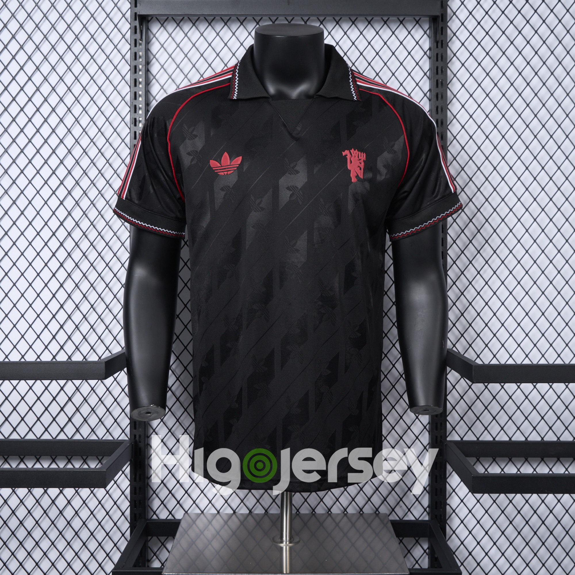 Higojerseys-Manchester United 24-25 Originals LFSTLR Black Jersey - Player Version