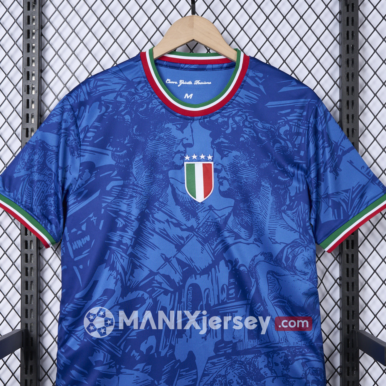 ManixJersey.com | Italy 2024 Blue Special Edition Jersey - Fans Version -Customize Name, Number and Patch | Worldwide Shipping