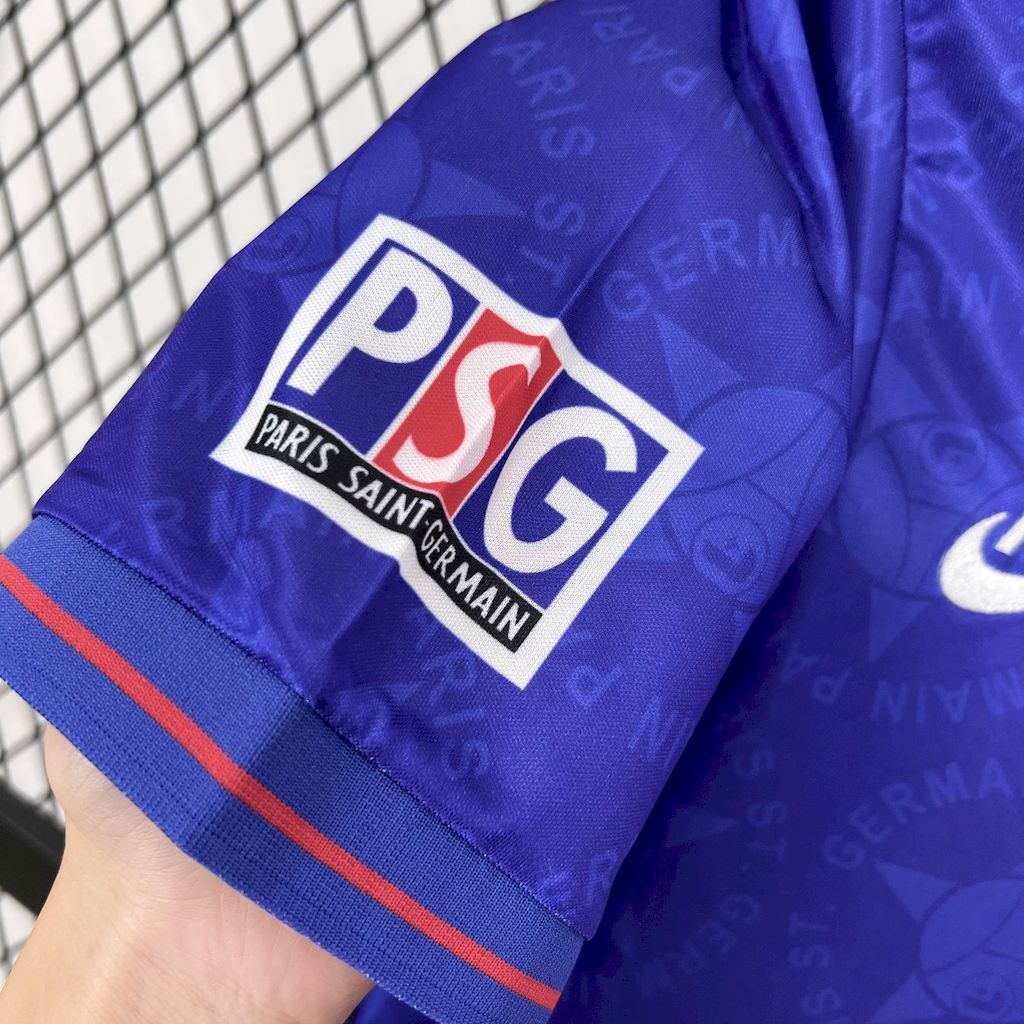 ManixJersey.com | Retro Paris Saint-Germain PSG 1995-96 Home Jersey -Customize Name, Number and Patch | Worldwide Shipping