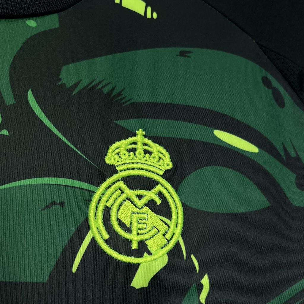 JerseysGala.com | Real Madrid 24-25 Black and Green Turtle Jersey - Fans Version -Customize Name, Number and Patch | Worldwide Shipping