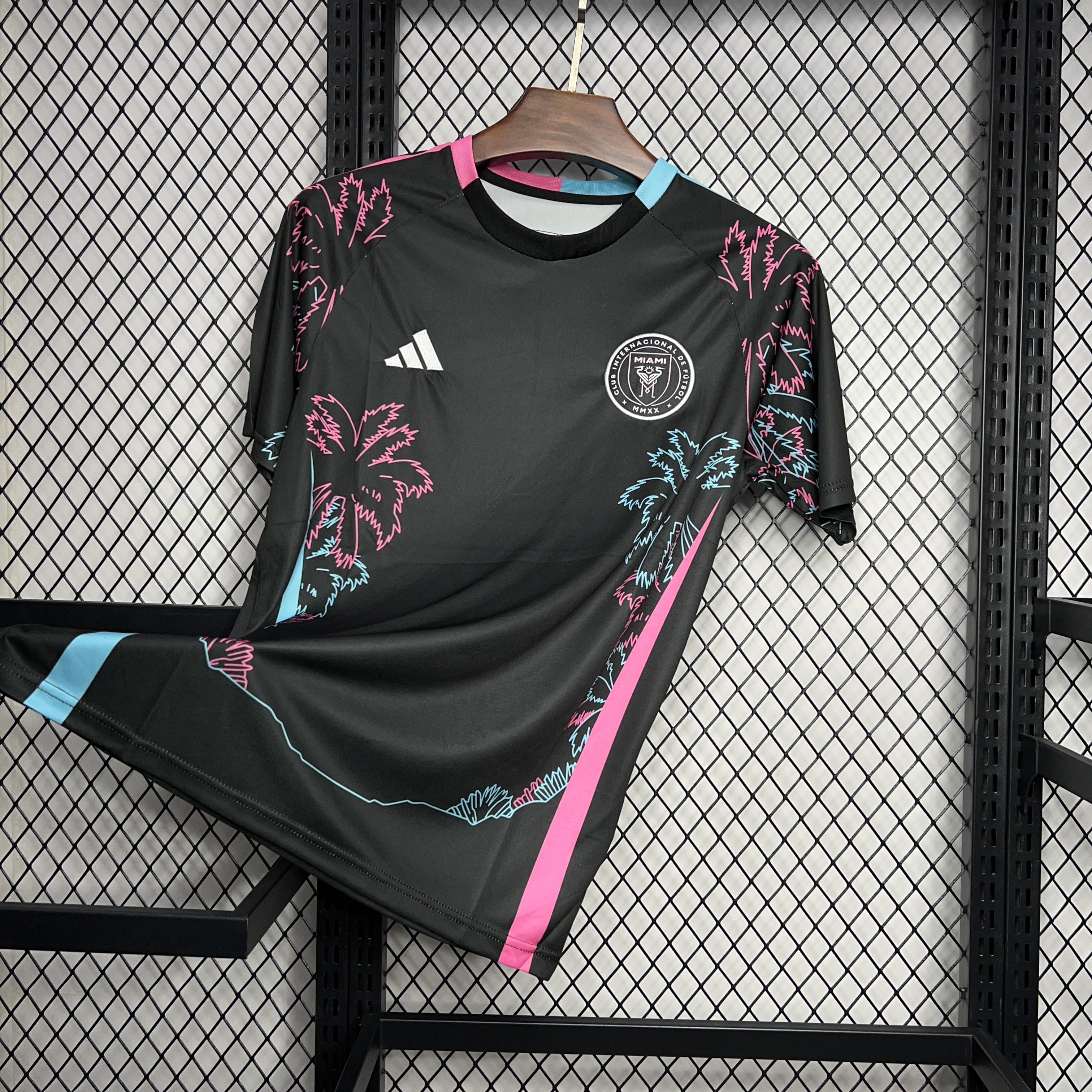 ManixJersey.com | INT M.A.M 24-25 Black Summer Coconut Tree Style Jersey - Fans Version -Customize Name, Number and Patch | Worldwide Shipping