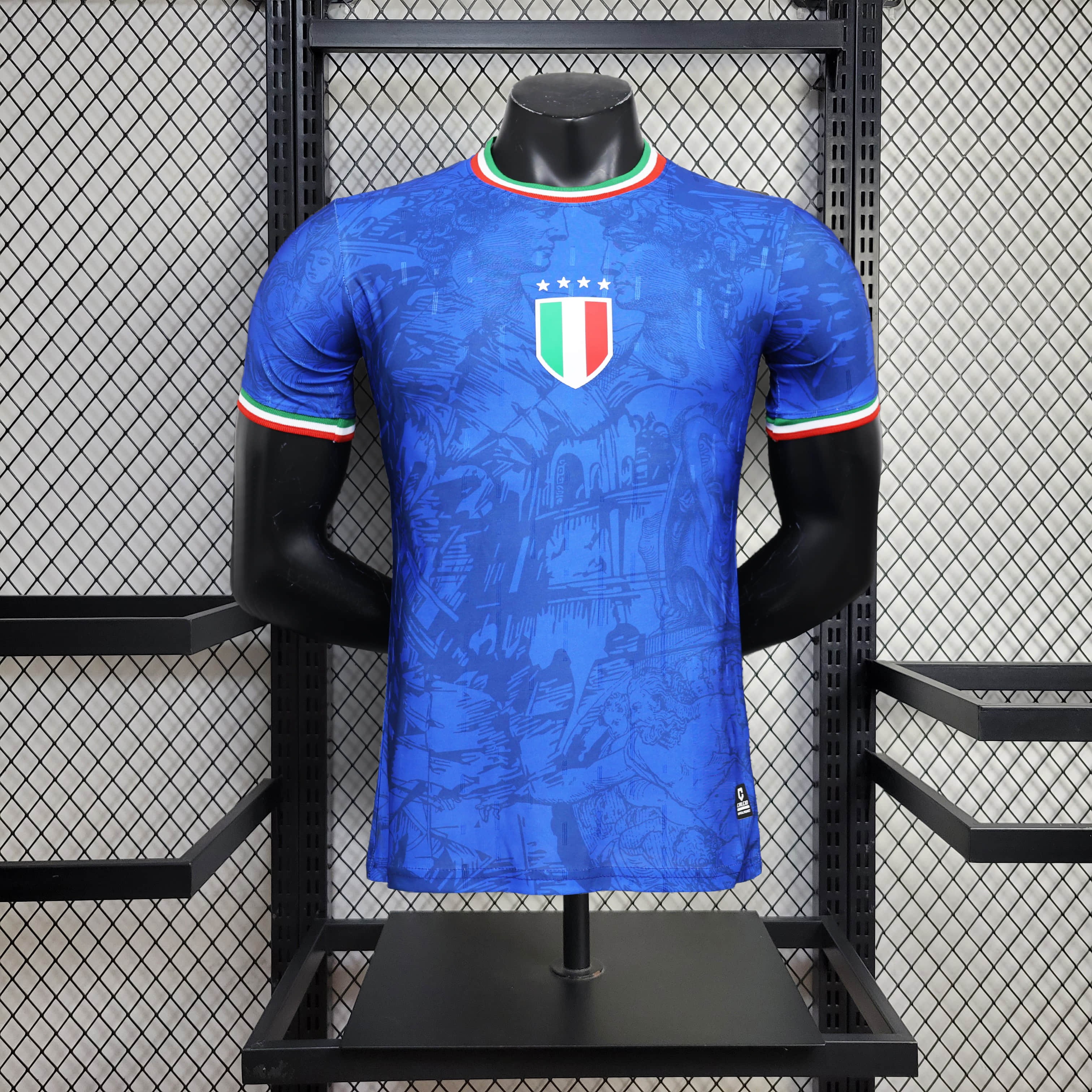 unitedfutballjersey-Italy 2024 Blue Special Edition Jersey - Player Version
