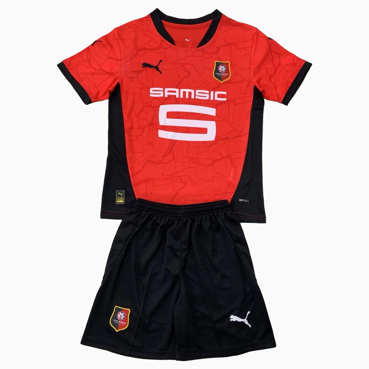 ManixJersey.com | Stade Rennais 24-25 Home Kids Kit -Customize Name, Number and Patch | Worldwide Shipping