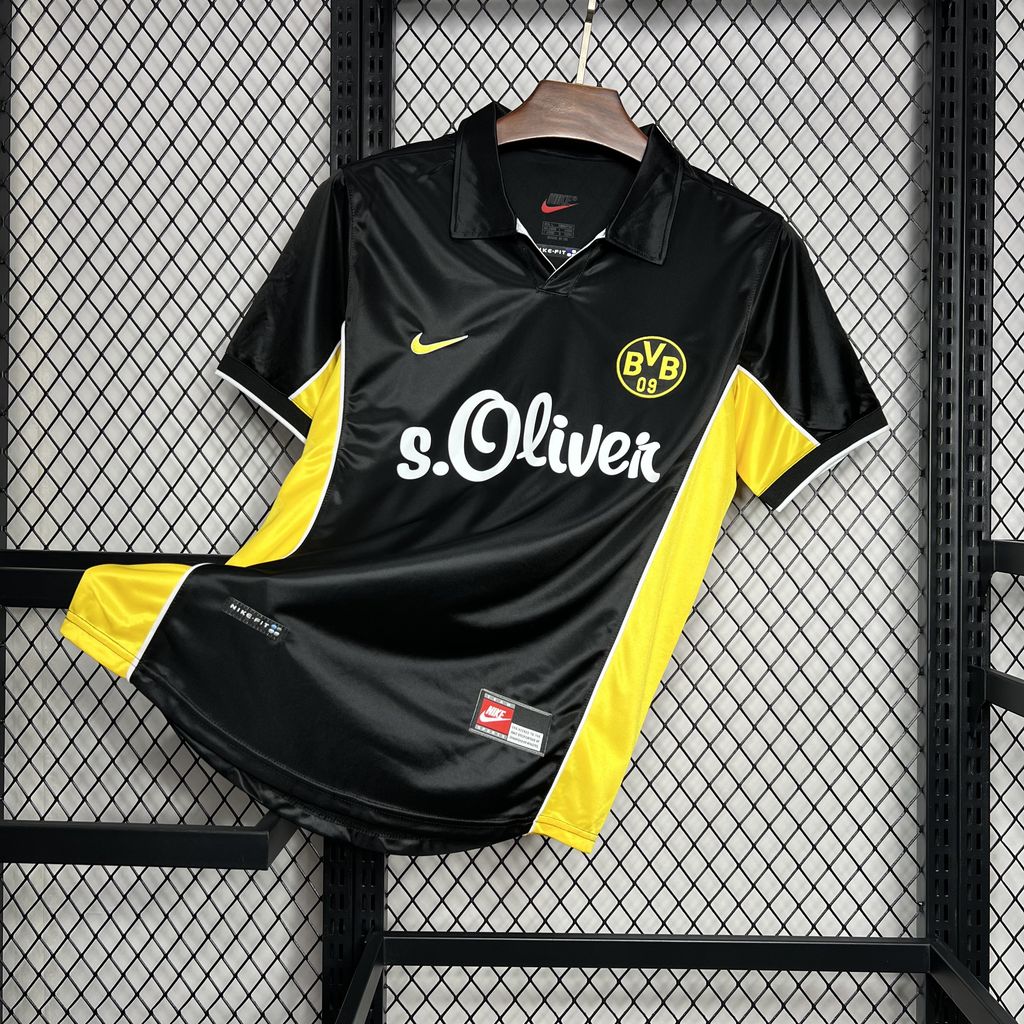 ManixJersey.com | Retro Dortmund 1998-00 Away Jersey -Customize Name, Number and Patch | Worldwide Shipping