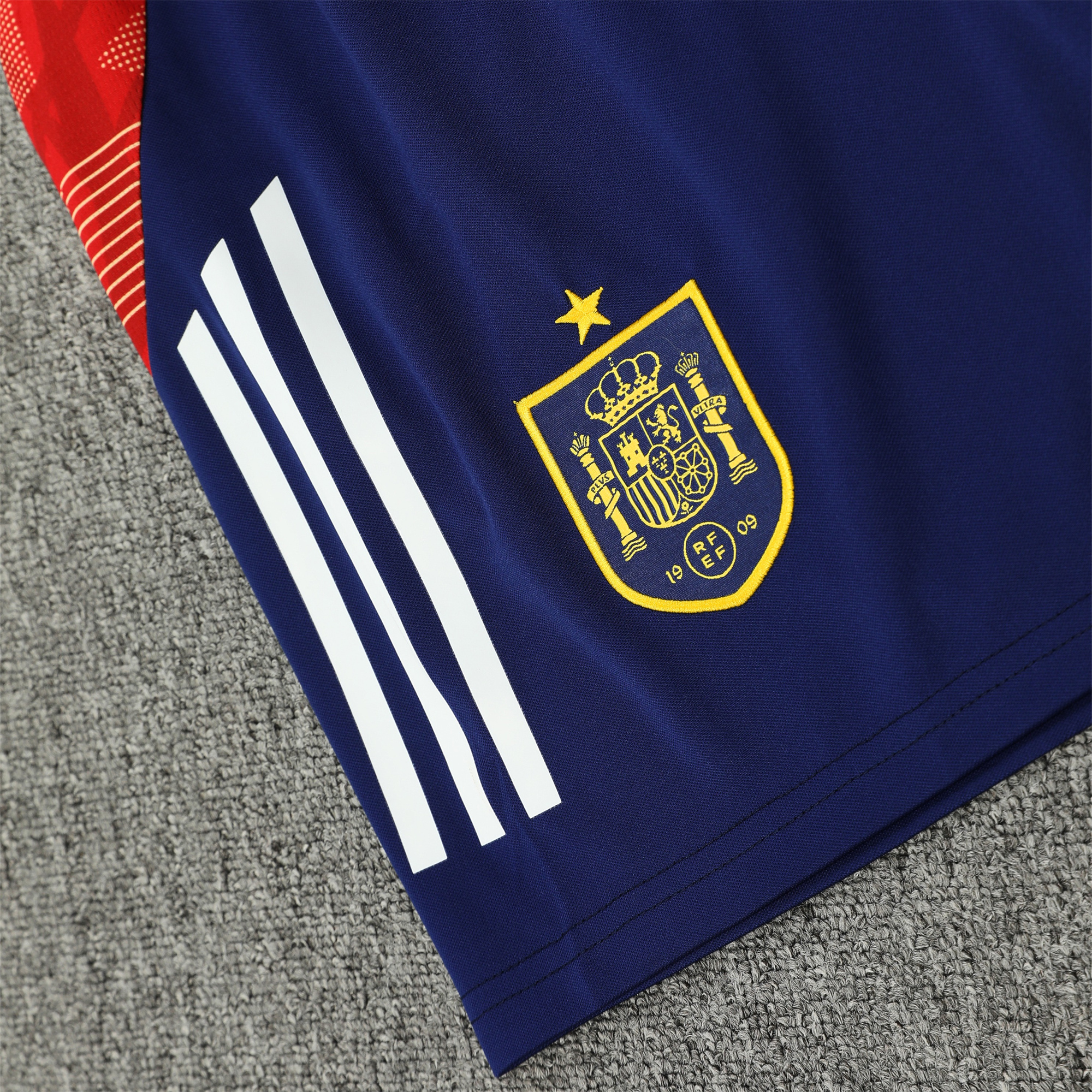 ManixJersey.com | Spain 24-25 Vest Training Set - Deep Blue -Customize Name, Number and Patch | Worldwide Shipping