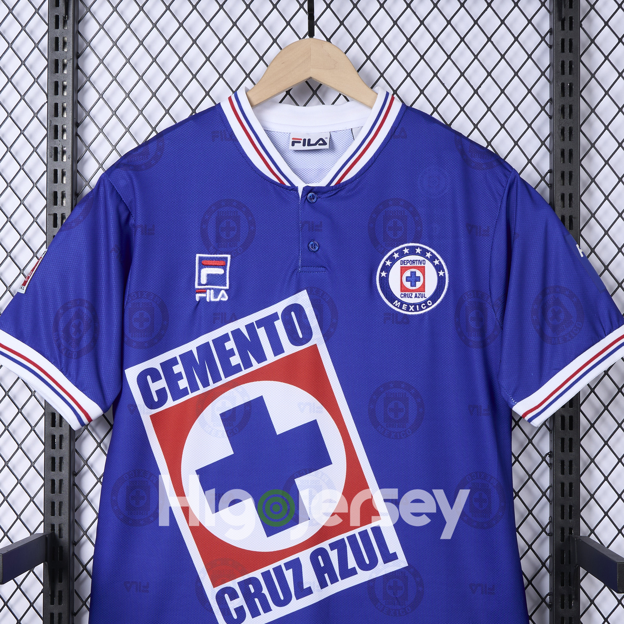 Higojerseys-Retro Cruz Azul 1998-99 Home Stadium Jersey - Fans Version