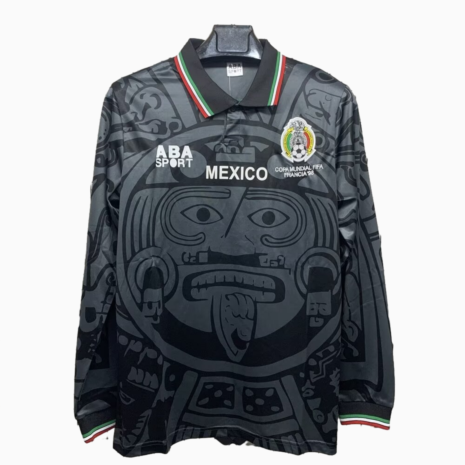 ManixJersey.com | Retro Mexico 1998 Third Long Sleeves Jersey -Customize Name, Number and Patch | Worldwide Shipping