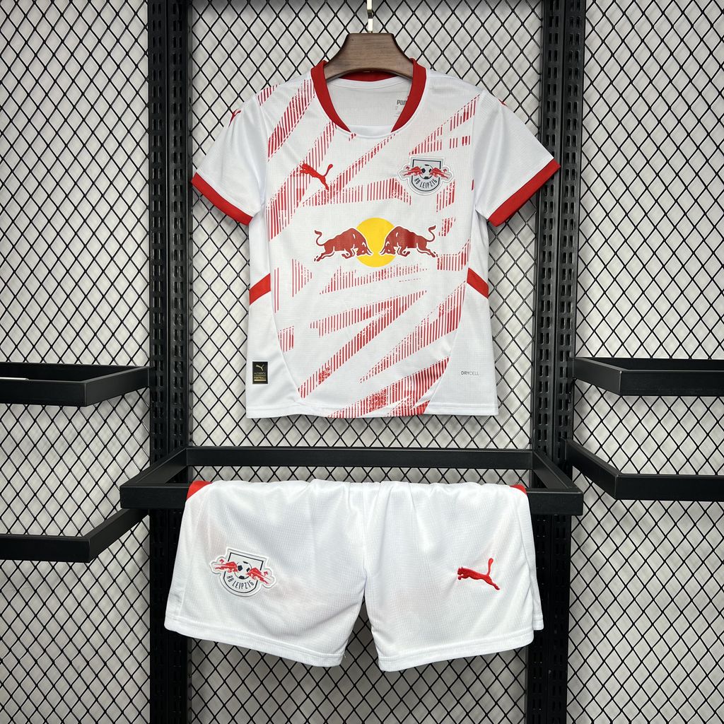SIUjerseys-RB Leipzig 24-25 Home Stadium Kids Kit