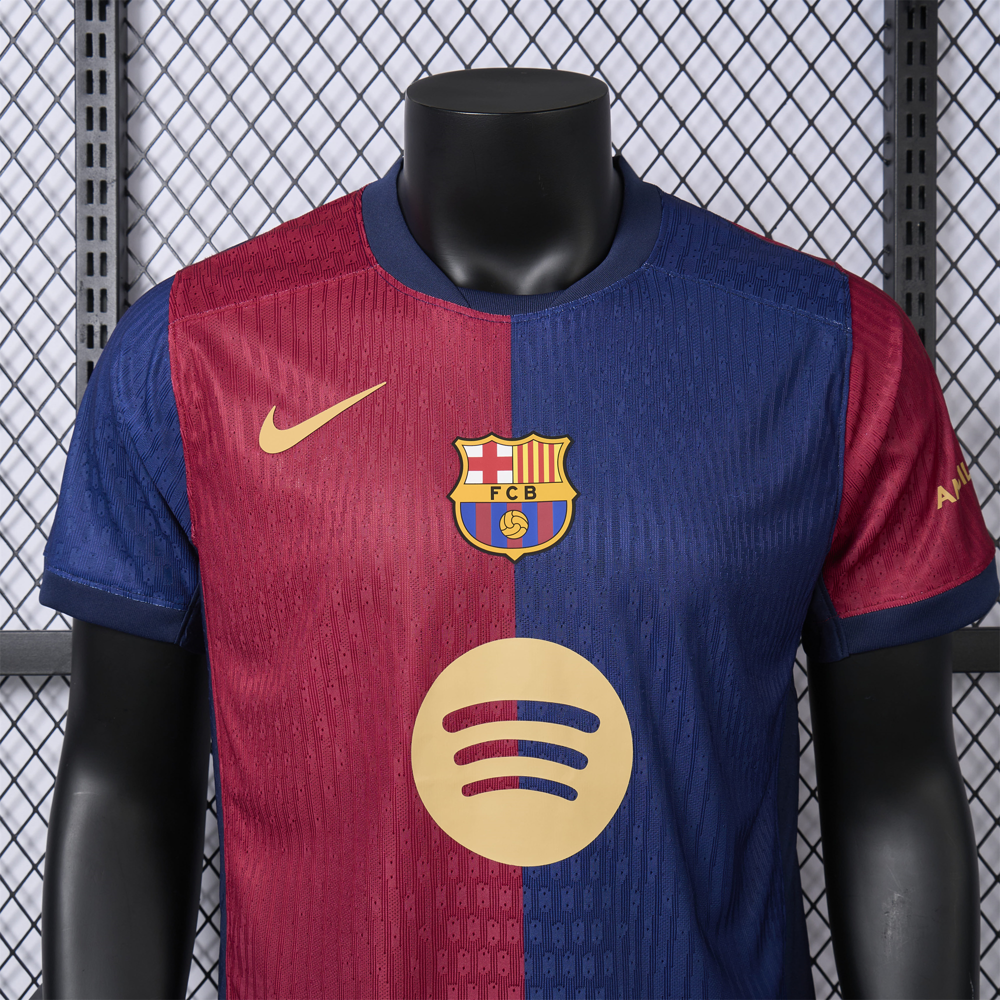 JerseysGala.com | Barcelona 24-25 Home Stadium Jersey with Big Logo - Player Version -Customize Name, Number and Patch | Worldwide Shipping