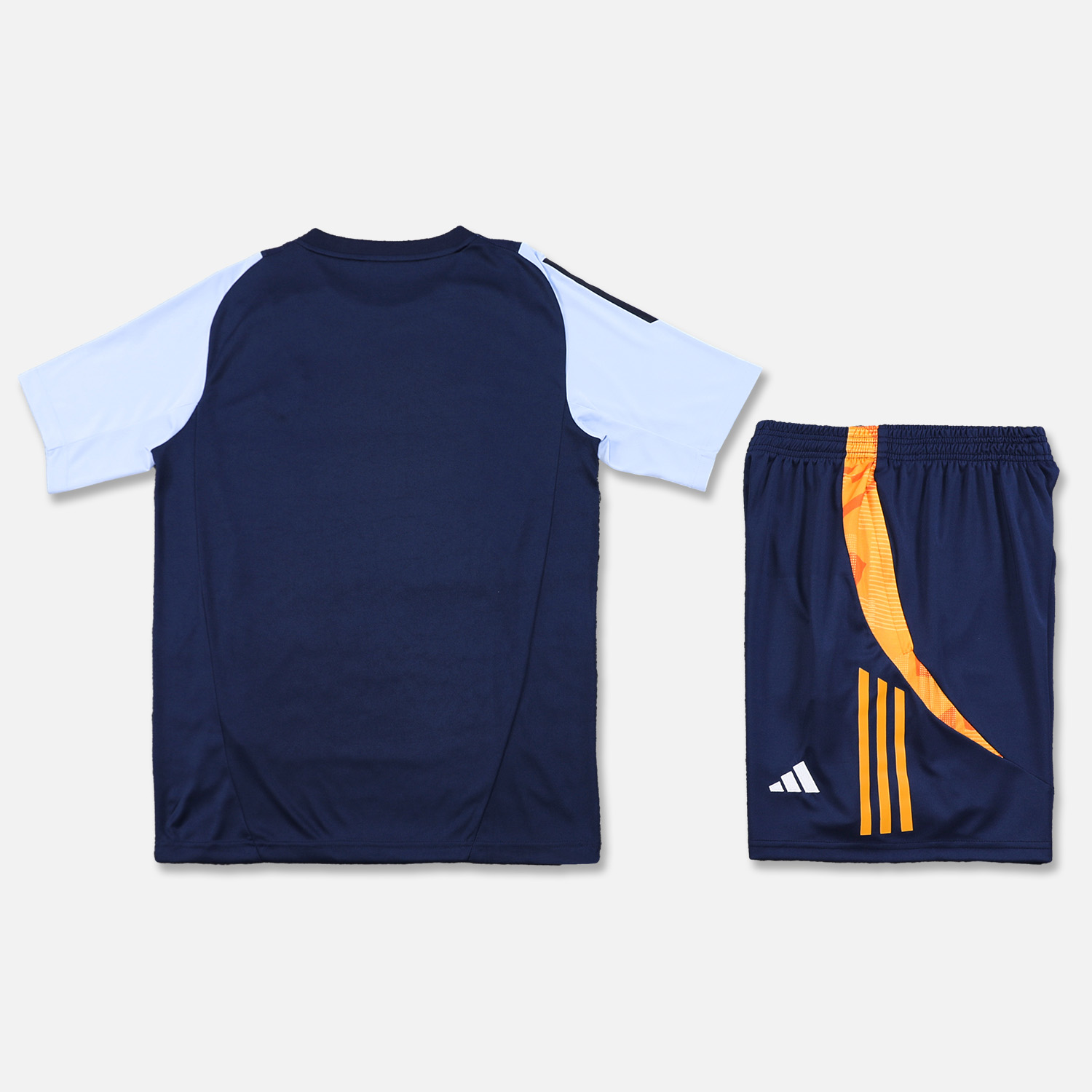 JerseysGala.com | Real Madrid 24-25 Short-Sleeve Training Set - Royal Blue Top & Shorts -Customize Name, Number and Patch | Worldwide Shipping
