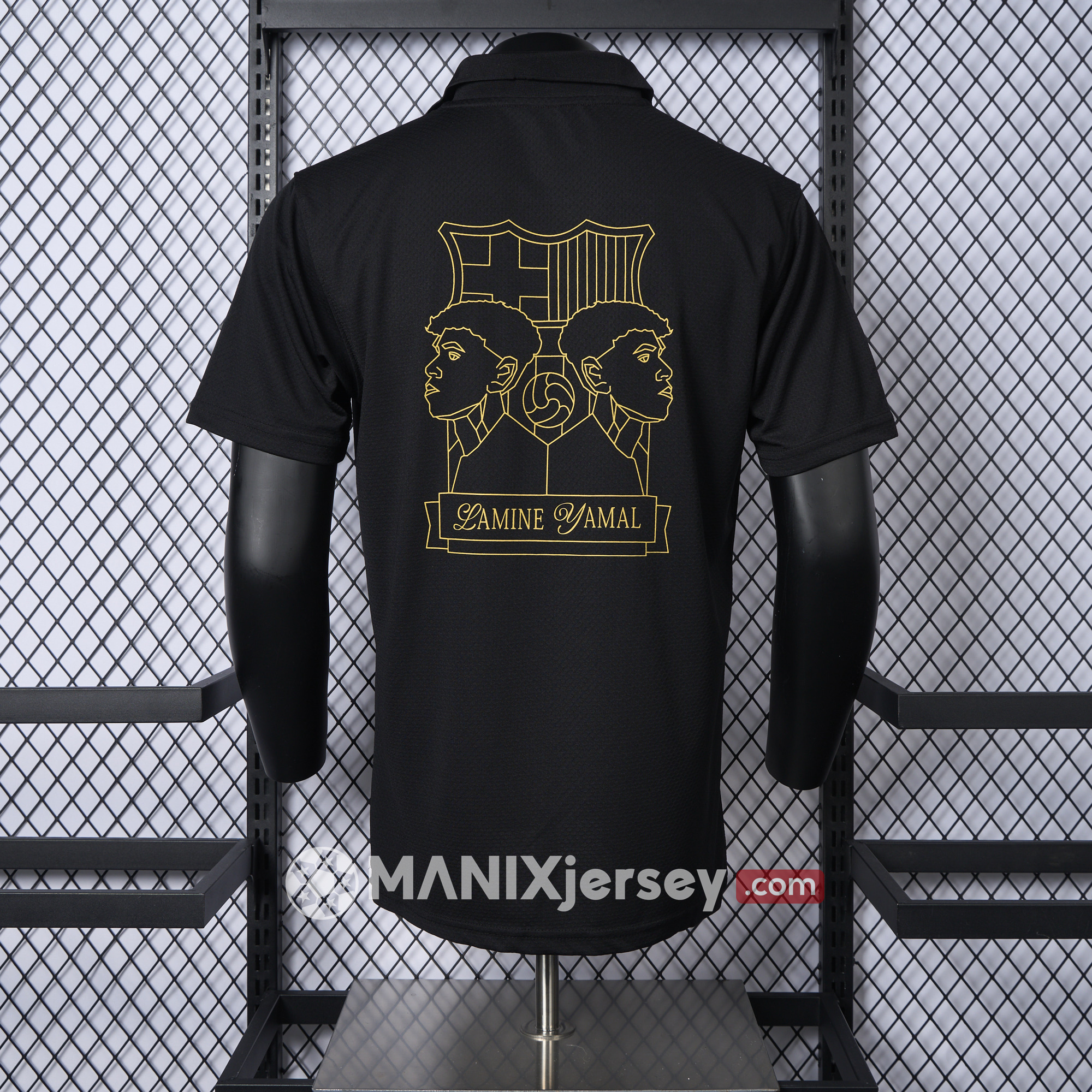 ManixJersey.com | Barcelona 24-25 Yamal Anniversary Black Jersey - Player Version -Customize Name, Number and Patch | Worldwide Shipping