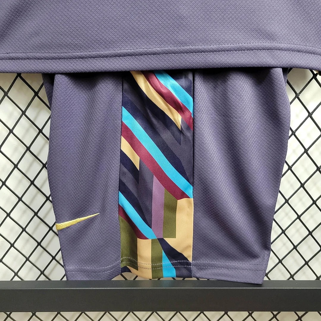 ManixJersey.com | England 2024 Away Stadium Kids Kit -Customize Name, Number and Patch | Worldwide Shipping