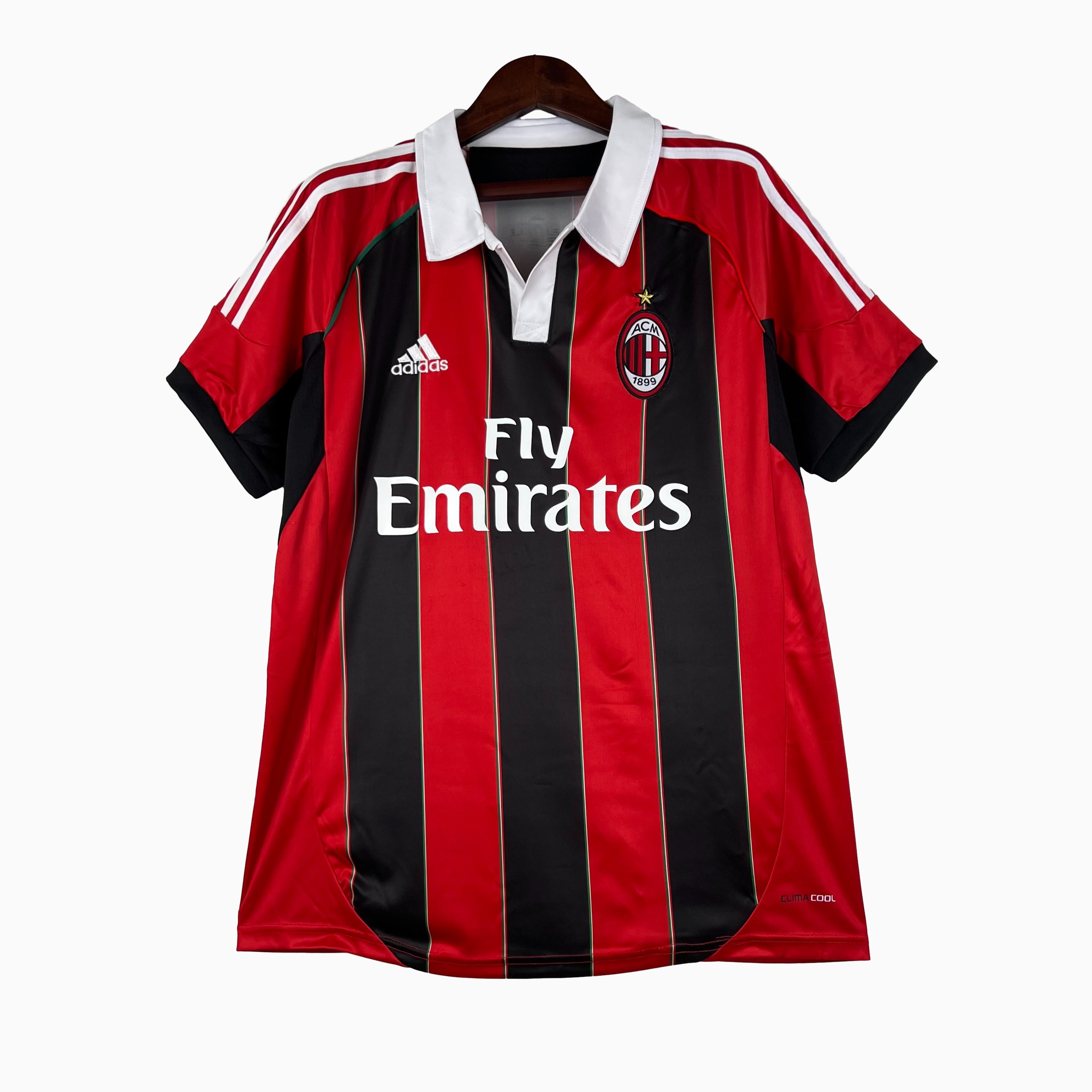 ManixJersey.com | Retro AC Milan 2012-13 Home Stadium Jersey -Customize Name, Number and Patch | Worldwide Shipping