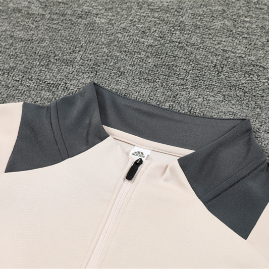 SIUjerseys-Real Madrid 24-25 Long Sleeve Training Set - Apricot