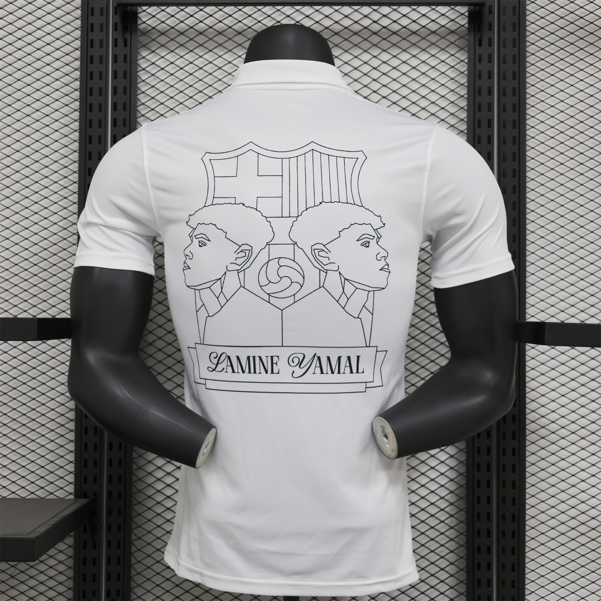 unitedfutballjersey-Barcelona 24-25 Yamal Anniversary White Jersey - Player Version