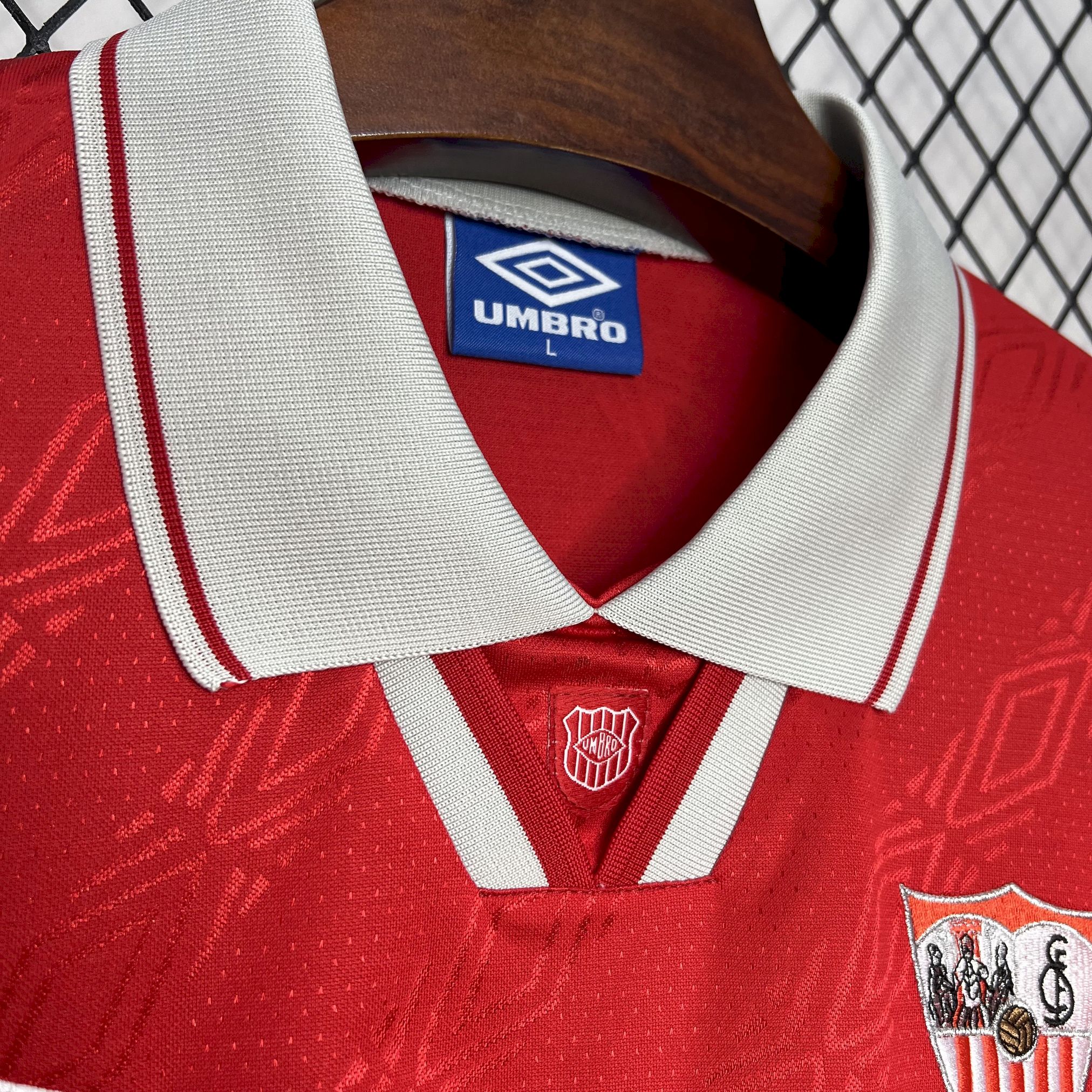 ManixJersey.com | Retro Sevilla FC 1994-96 Away Jersey -Customize Name, Number and Patch | Worldwide Shipping
