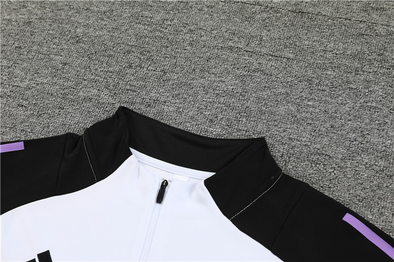 SIUjerseys-Germany 2024 Long Sleeve Training Set - White With Black