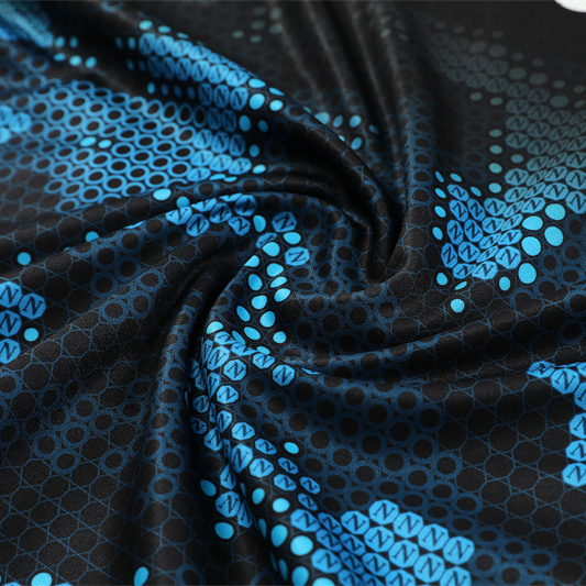 SIUjerseys-Napoli 24-25 Long Sleeve Training Set - Black Blue