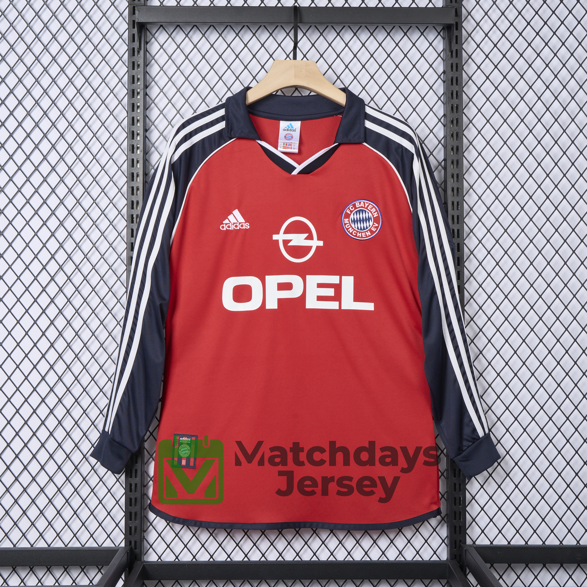 Funinjersey-Retro Bayern Munich 2000-01 Home Long Sleeve Jersey