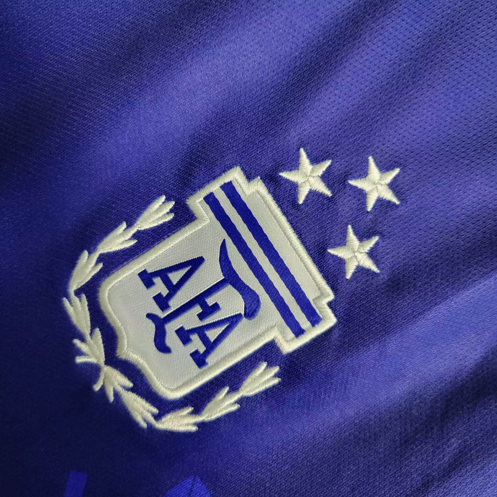 foot-Argentina 3 Stars 22-23 Away Long Sleeve Jersey - Fans Version