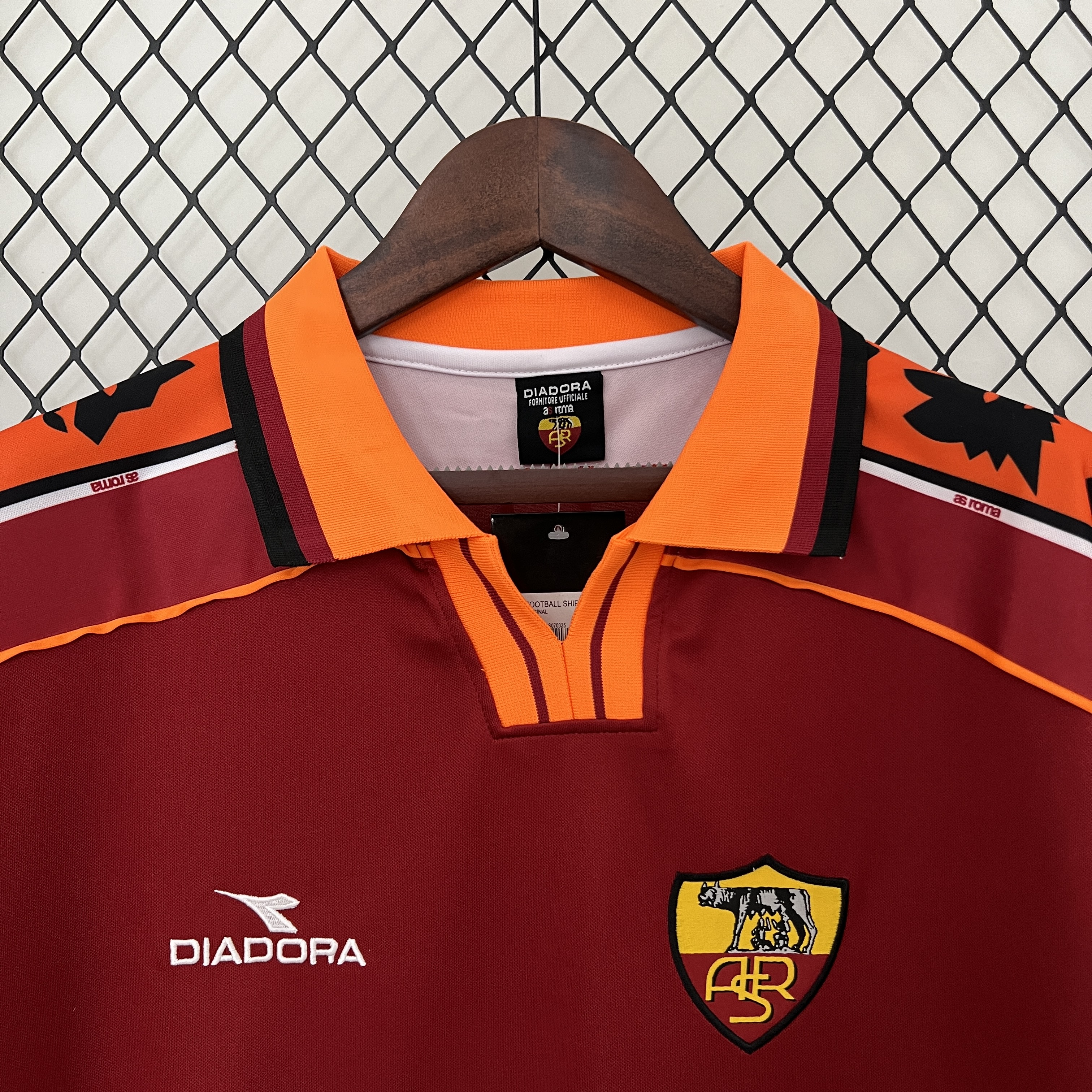 JerseysGala.com | Retro Roma 1998-99 Home Jersey -Customize Name, Number and Patch | Worldwide Shipping