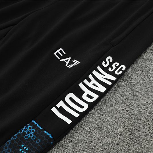 SIUjerseys-Napoli 24-25 Long Sleeve Training Set - Black Blue