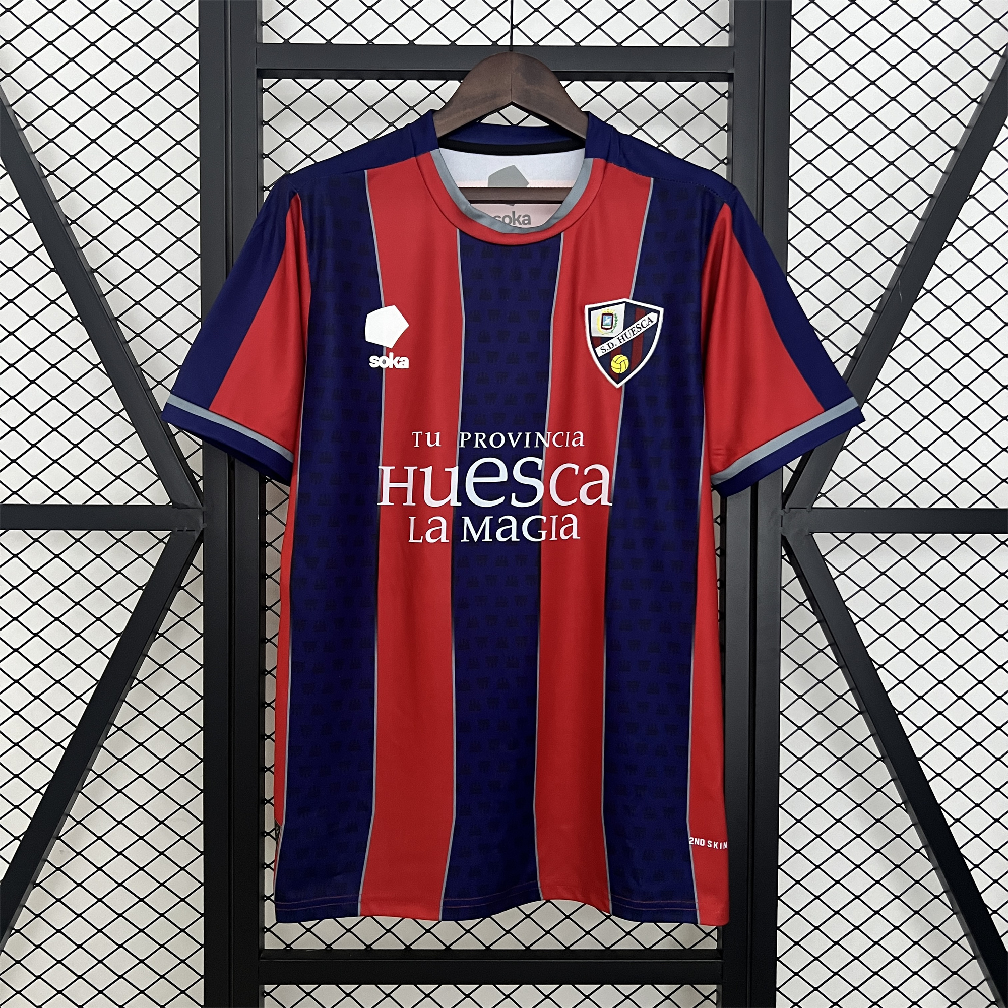 ManixJersey.com | Huesca 24-25 Home Jersey - Fans Version -Customize Name, Number and Patch | Worldwide Shipping
