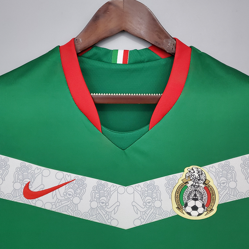 ManixJersey.com | Retro Mexico 2006 Home Stadium Jersey -Customize Name, Number and Patch | Worldwide Shipping