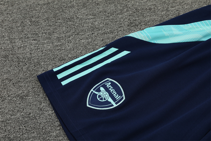 ManixJersey.com | Arsenal 24-25 Short-Sleeve Training Kids Kit - Lake Blue -Customize Name, Number and Patch | Worldwide Shipping