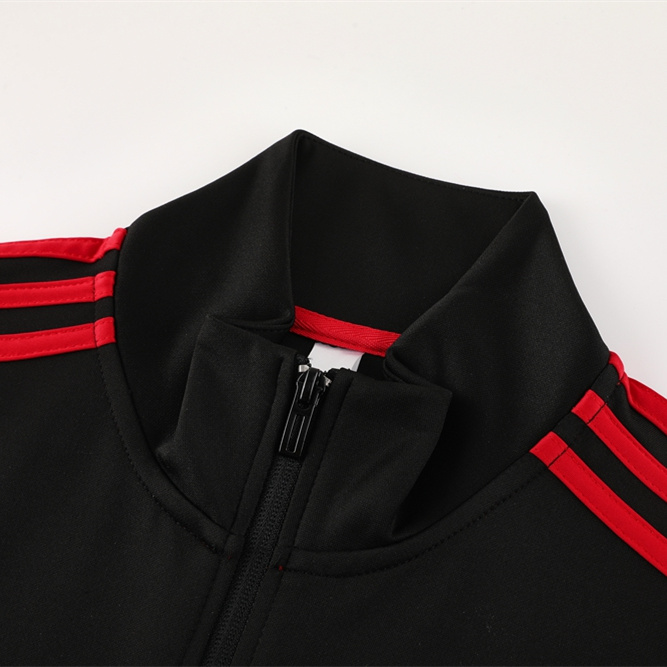 ManixJersey.com | Manchester United 24-25 Jacket Training Tracksuit - Black -Customize Name, Number and Patch | Worldwide Shipping