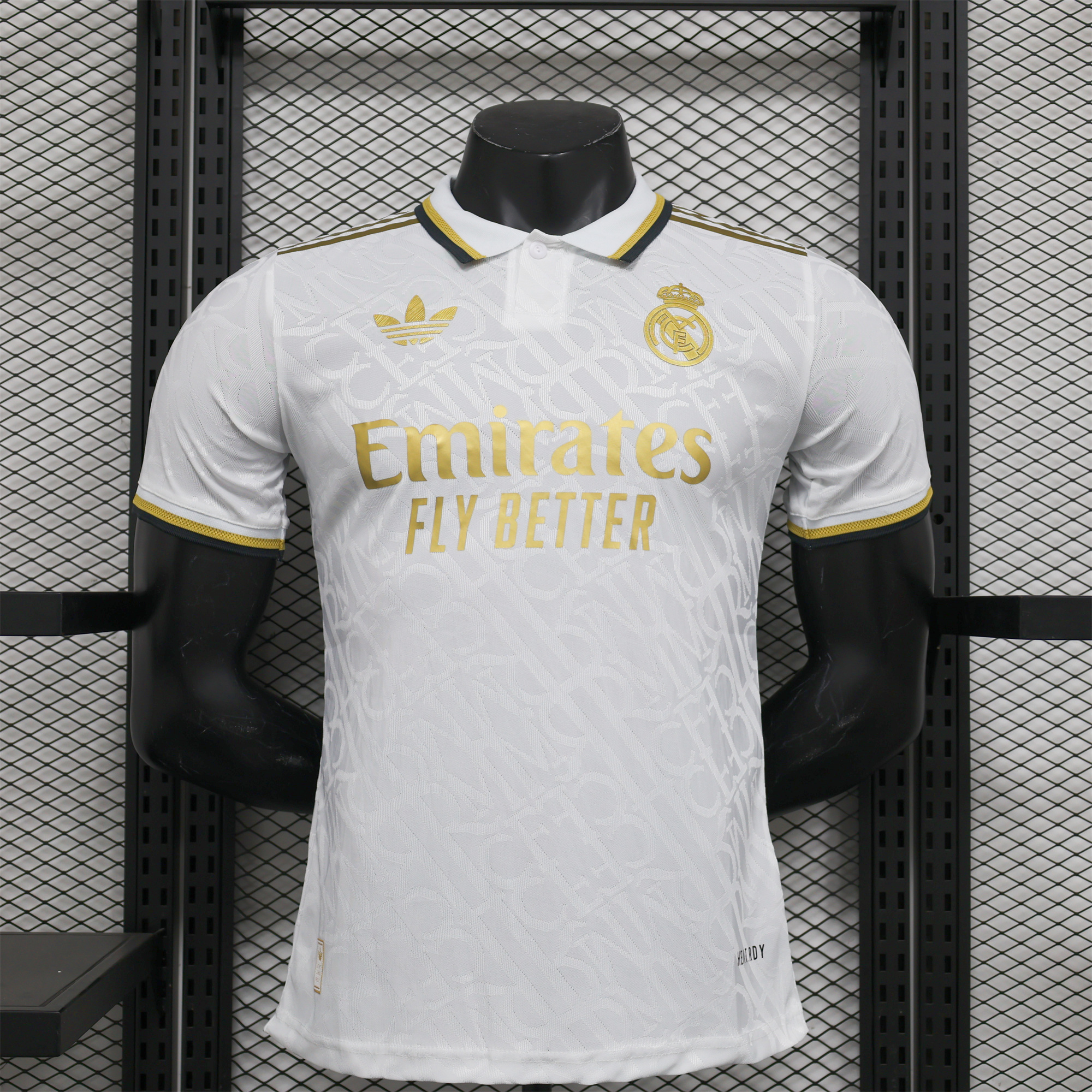 JerseysGala.com | Real Madrid 24-25 White Gold Special Edition Jersey - Player Version -Customize Name, Number and Patch | Worldwide Shipping