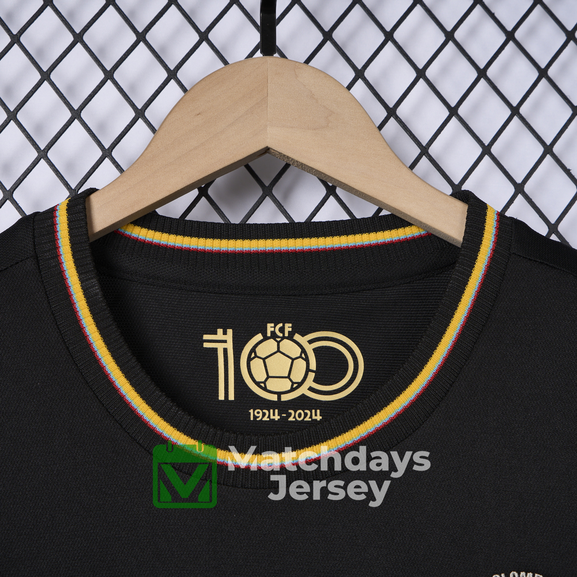 GlobeJersey-Colombia 2024 100th Anniversary Black Jersey - Fans Version