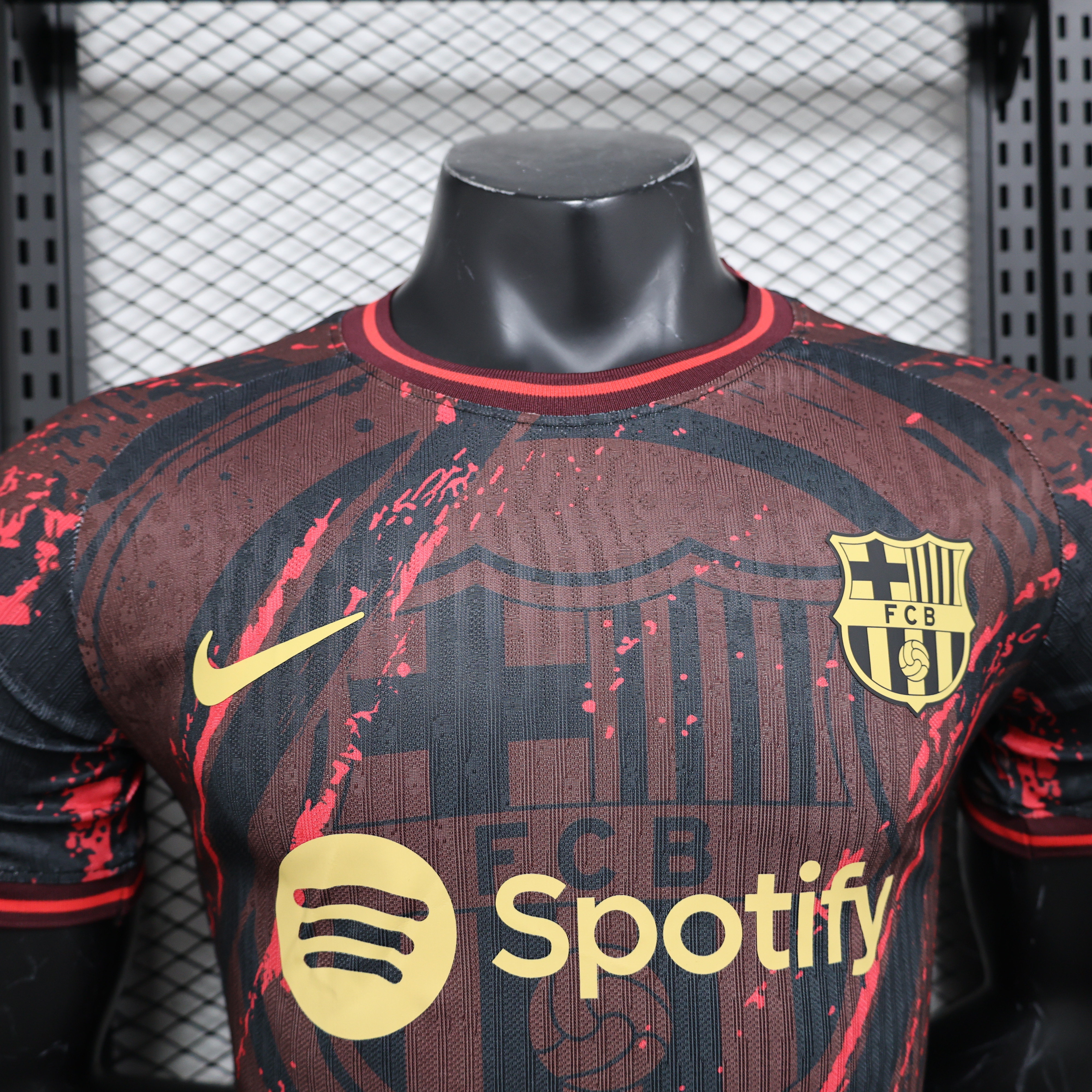 SIUjerseys-Barcelona 24-25 Red & Black Special Edition Jersey - Player Version