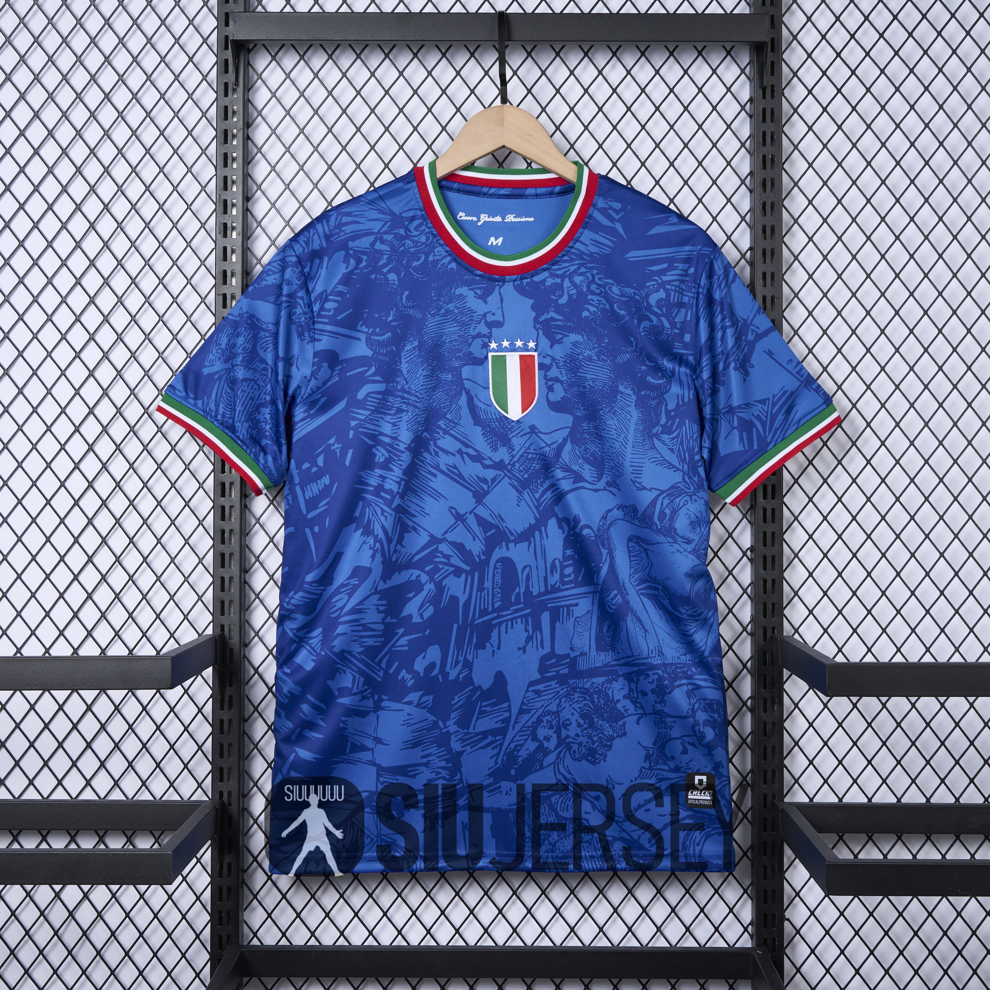 SIUjerseys-Italy 2024 Blue Special Edition Jersey - Fans Version