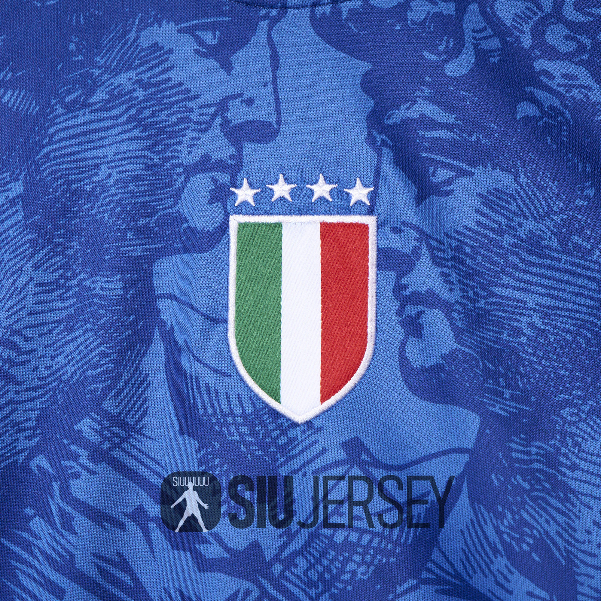 SIUjerseys-Italy 2024 Blue Special Edition Jersey - Fans Version