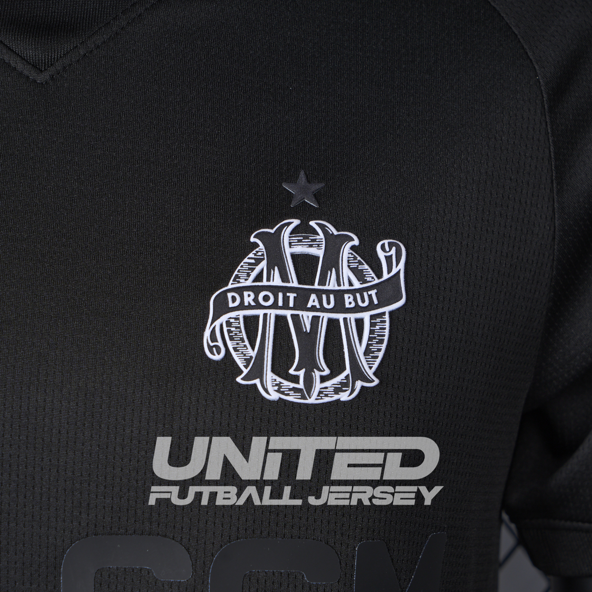 unitedfutballjersey-Marseille 24-25 125th Anniversary Black Jersey - Player Version