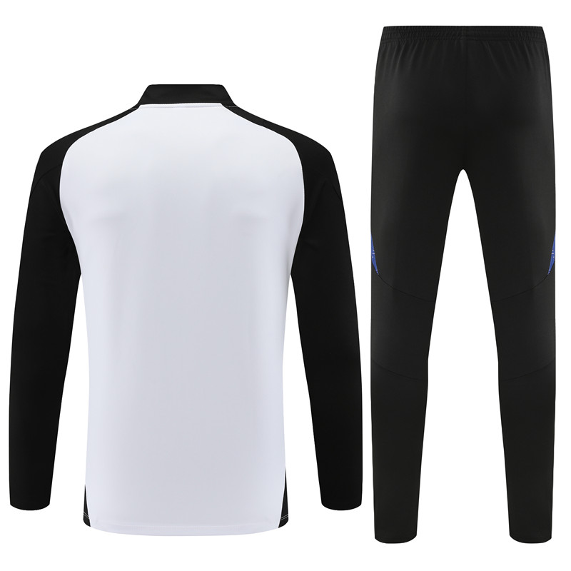 SIUjerseys-Germany 2024 Long Sleeve Training Set - White With Black
