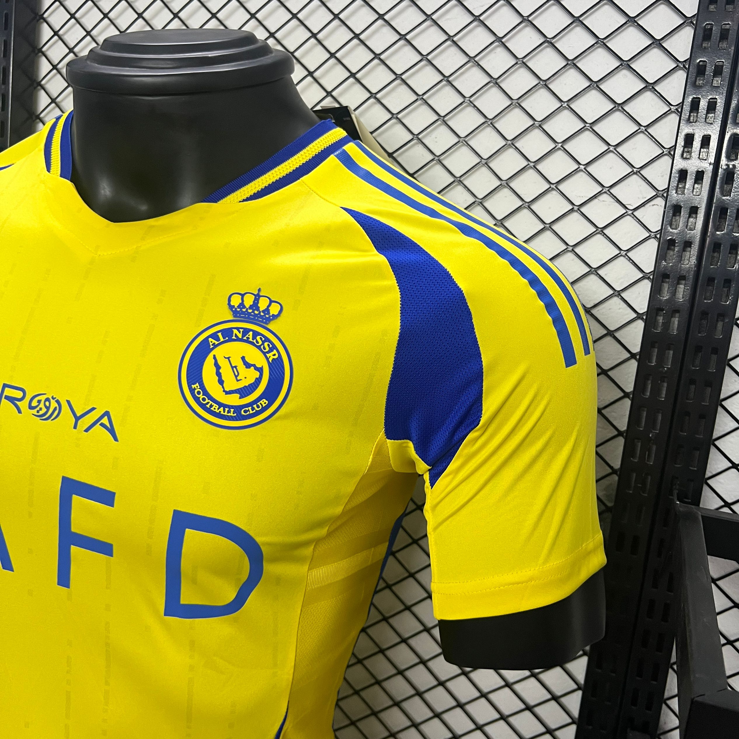 ManixJersey.com | Al Nassr Riyadh Victory 24-25 Home Stadium Jersey - Player Version -Customize Name, Number and Patch | Worldwide Shipping