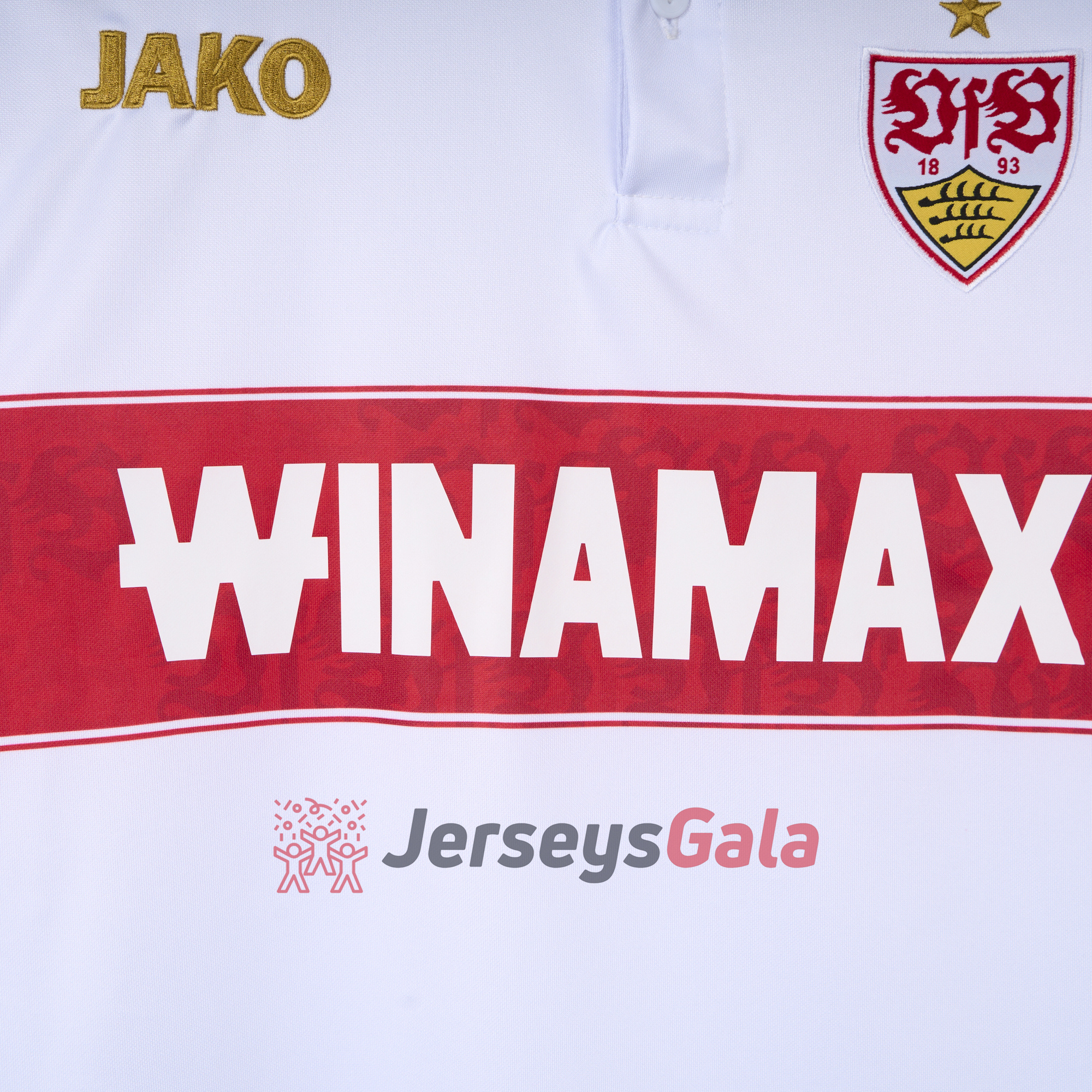 JerseysGala.com | VfB Stuttgart 24-25 European Home Jersey - Fans Version -Customize Name, Number and Patch | Worldwide Shipping