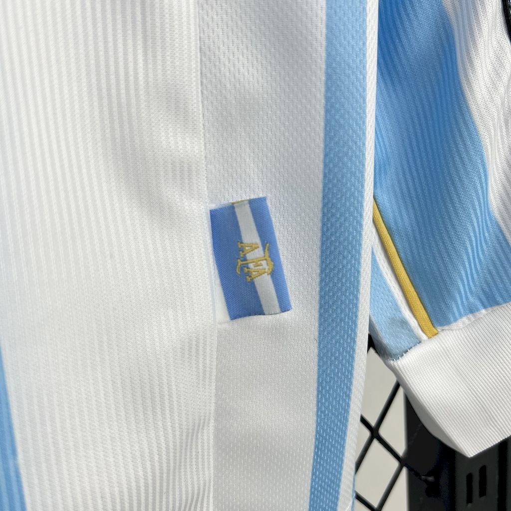 SIUjerseys-Retro Argentina 1998 Home Long Sleeves Jersey